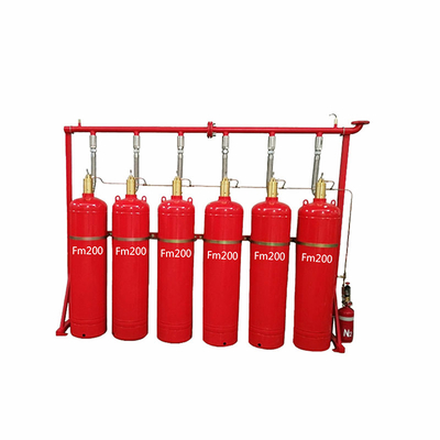 Storage Pressure Of 5.6Mpa FM200 Pipe Network System Flexible For Fire Protection 70L